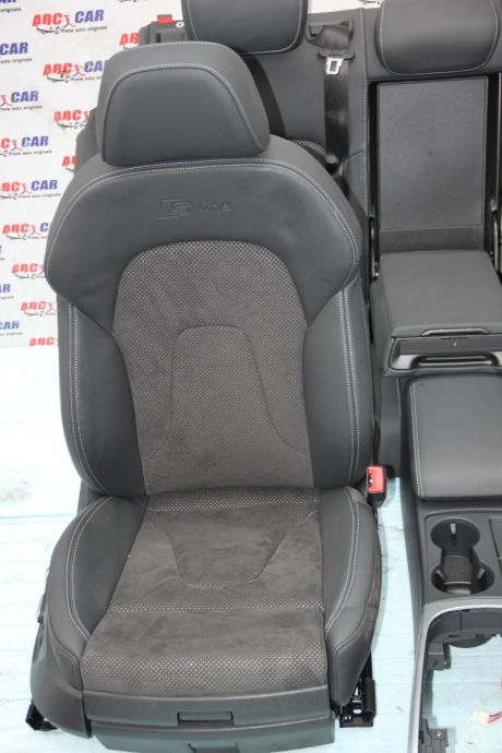 Interior din piele si alcantara S-line Audi A4 B8 8K limuzina 2008-2015