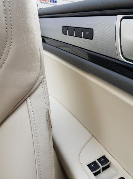 Interior complet din piele alba full electric cu memorie VW Touareg (7P) 2010-2018