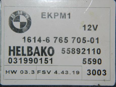 Modul pompa combustibil BMW Seria 5 E60/E61 2005-2010 3.0 Diesel 1614-6 765 705-01