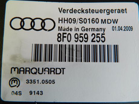 Modul decapotare Audi A5 (8F) cabrio 2012-2015 8F0959255