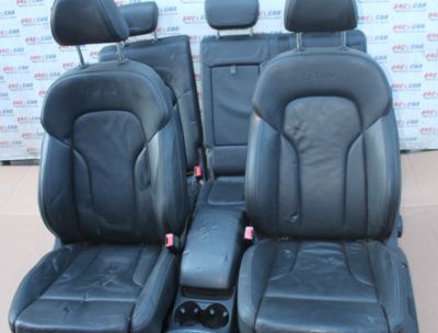 Interior din piele neagra Audi A4 B8 8K avant 2008-2015