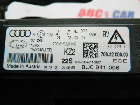 Far dreapta Bi-Xenon Led Audi Q3 8U 2011-2015 8U0941006