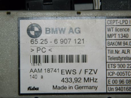Amplificator antena BMW Seria 3 E46 2.0 Diesel 1998-2005 65.25-6 907 121