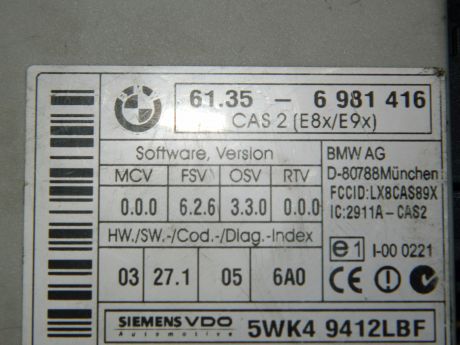 Calculator confort BMW Seria 3 E90/E91 2005-2012 61.35-6981416