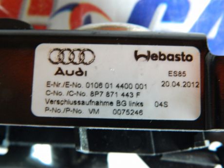 Mecanism blocare decapotare stanga Audi A3 8P Cabrio 2005-2012 8P7871443F