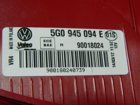 Stop dreapta haion VW Golf 7 hatchback 2014-2020 Cod: 5G0945094E