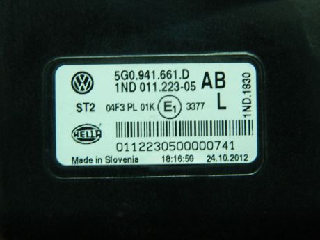 Proiector ceata stanga VW Golf 7 2014-2020 Cod: 5G0941661D