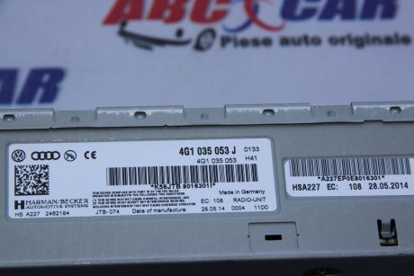 Unitate control radio Audi A4 B8 8K 2008-2015 4G1035053J