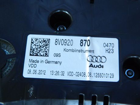 Ceas de bord Audi A3 8V 2012-2020 1.4 TFSI 8V0920870
