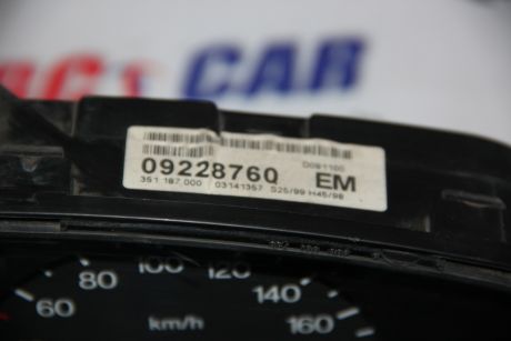 Ceas bord Opel Zafira A 1999-2005 1.6 16v Benzina 09228760EM