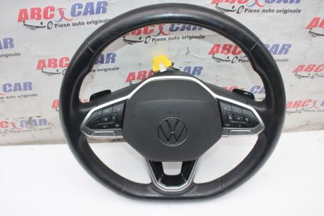 Volan din piele cu comenzi fara airbag VW T-Roc (A11) facelift 2022-prezent