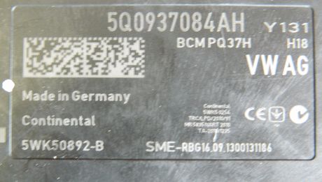 Bordnetz Audi A3 8V 2012-2020 1.6 TDI 5Q0937084AH