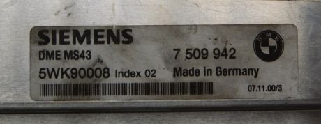 Calculator motor BMW X5 E53 1999-2005 3.0 Diesel 7509942