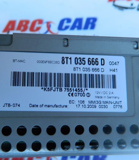 Sistem multimedia Audi Q5 8R 2008-2015 8T1035666D