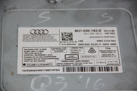 Unitate MMI Audi Q3 8U 2011-2018 8U1035193D