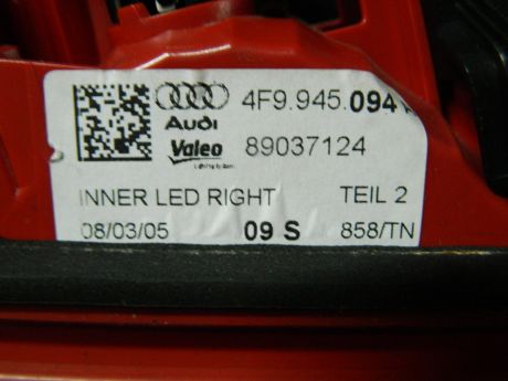 Stop dreapta haion cu led Audi A6 4F C6 2004-2011 combi Cod: 4F9945094A