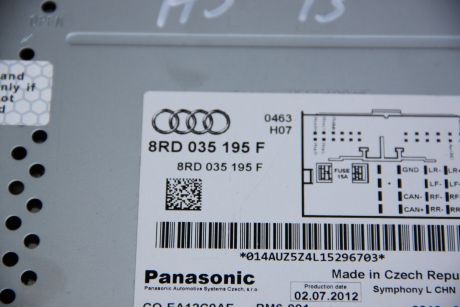 Radio CD Audi A5 (8F) cabrio 2012-2015 8RD035195F